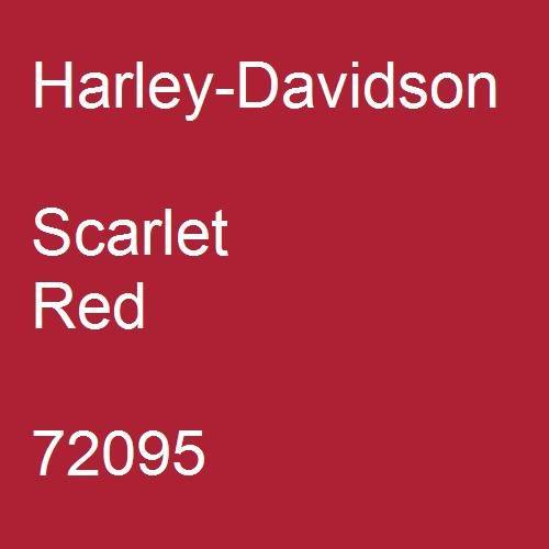 Harley-Davidson, Scarlet Red, 72095.